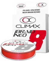 Přívlačová šňůra Climax iBraid NEO fluo -red 135m Průměr: 0,16mm / 12,3kg