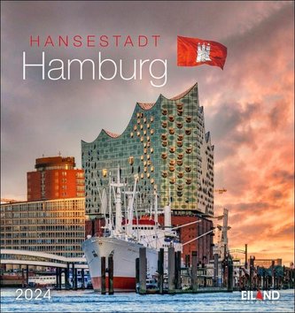 Hansestadt Hamburg Postkartenkalender 2024