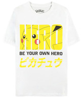 Pánské tričko Pokémon: Be Your Own Hero (XS) bílá bavlna