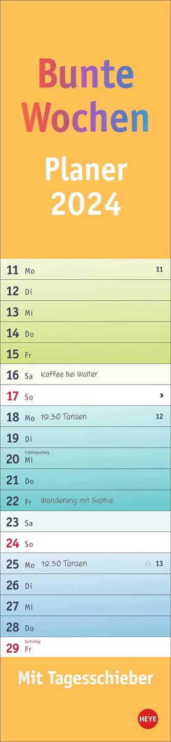 Bunte Wochen Langplaner XL 2024