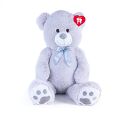 velký plyšový medvěd Bady s visačkou šedý, 100 cm