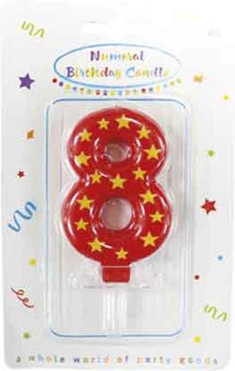 Narozeninová svíčka č. 8