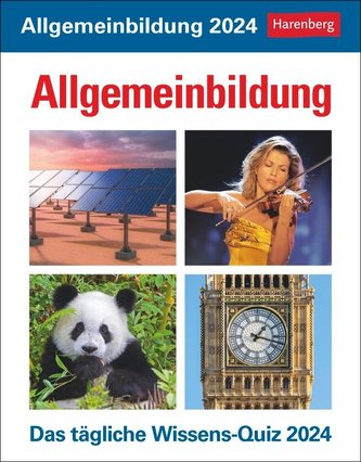 Allgemeinbildung Tagesabreißkalender 2024
