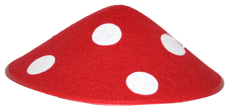 klobouk muchomůrka filc