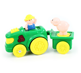 traktor s vlečkou se zvukem a světlem