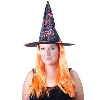 Klobouk Čarodějnice / Halloween s vlasy