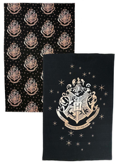 Set 2 kusů utěrek kuchyňských Harry Potter: Bradavice Set 2 kusů (65 x 45 cm)