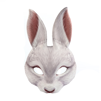 maska bílý zajíc