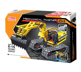 stavebnice bagr 342 ks - 2v1