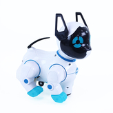 kočka robot tančící se zvukem a světlem