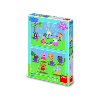 Puzzle Peppa Pig a kamarádi 2x48 dílků