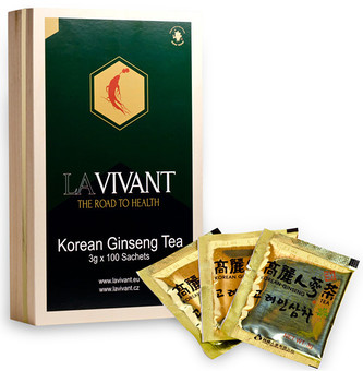 Lavivant LAVIVANT Instantní čaj z korejského ženšenu 100 ks Lavivant LAVIVANT Instantní čaj z korejského ženšenu 100 ks