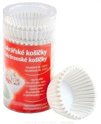 Košíčky papírové cukrářské bílé ¤25mm 200ks  BOX