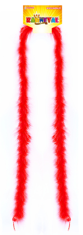 boa karneval s peřím červené