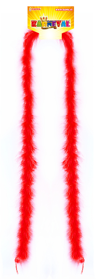 boa karneval s peřím červené