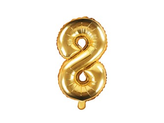 balónek nafukovací číslo 8, 35 cm
