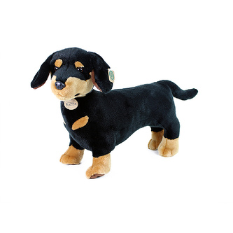 plyšový pes jezevčík, 45 cm