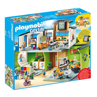 Playmobil Große Schule | mit Einrichtung, Bausteine,Konstruktion | PLA9453