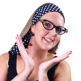 sada třešně retro s brýlemi ,4 ks