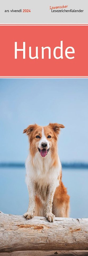 Lesezeichenkalender Hunde 2024