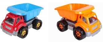 Auto stavební sklápěčka plast na volný chod 3 barvy 19x18x26cm 12m+