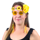 sada hippies žlutá  4 ks