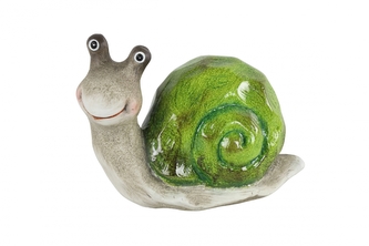 Keramický šnek Floris 12,8x8,5x17 cm