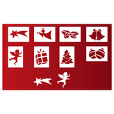 Šablona na umělý sníh 10 vzorů