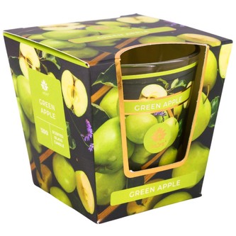 ARÔME Svíčka 120 g, ve skle, Green Apple