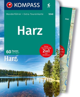 KOMPASS Wanderführer Harz, 60 Touren