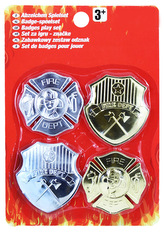 odznak hasič, 4 ks na blistru