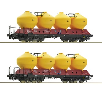 Roco 2dílná sada nákladních vozů silo ČD - 77005