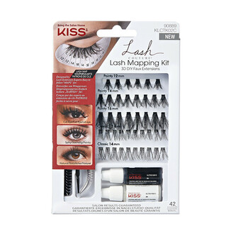 KISS Umělé trsové řasy 3D DIY Faux Extensions Lash Mapping Kit woman