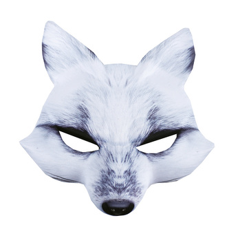 maska bílá liška