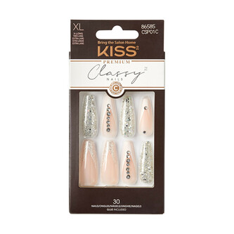 KISS Nalepovací nehty Classy Nails Premium- Sophisticated 30 ks woman