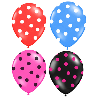 balónek nafukovací 30 cm s potiskem 3 ks v sáčku, 4 barvy