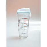 šejkr 0,45l GLASSLOCK s měrkou, sklo