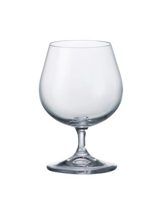 sklen. 400ml, 6ks, KLARA/SYLVIA cognac