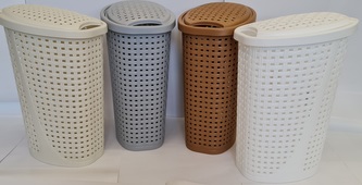 koš 45l na použ.prádlo, ovál, 31,5x40,5x55,5cm, RATAN