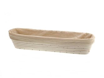 ošatka ovál 42,5x12x8cm PEDIG+látka přírodní