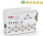 stojan na ubrousky TOSCA, bílo-béž. plast
