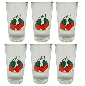 sklen.  25ml, 6ks, TŘEŠNĚ, panák