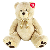 Velký plyšový medvěd mohutný Brumla s visačkou, 100 cm