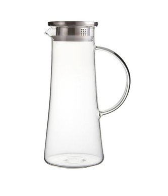 džbán 1,3l s víčkem, d11x25cm, var.sklo