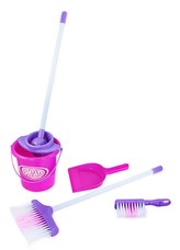 Sada uklízečka s mopem a kyblíkem
