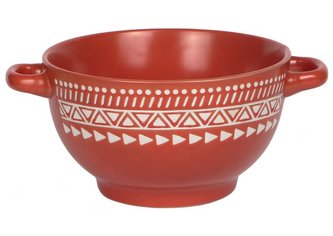 miska 600ml TERRACOTTA, polév., 2ucha, keram.