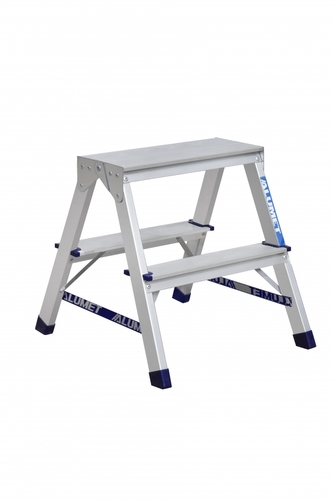 schůdky skl. Al 2stup., nosn.150kg, TÜV, 5let záruka, oboustr.