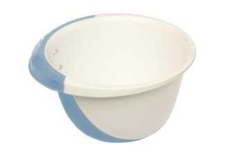 mísa 3,5l šlehací DE LUXE, sever.modrá/bílá, plast