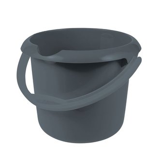 vědro  5l s výlev. ECO šedá, d24x20cm, plast vědro  5l s výlev. ECO šedá, d24x20cm, plast