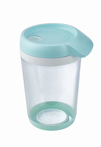 dóza 0,50l d11x14,5cm, BRUNI, sypací, AKVAMARÍN plast